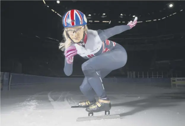  ??  ?? 0 Elise Christie is a three-time Winter Olympian but after death threats, online abuse and on-track failures, she suffered depression – and now wants to help other sufferers