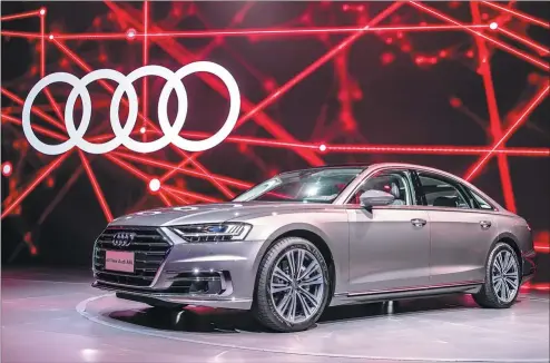  ?? PROVIDED TO CHINA DAILY ?? The new Audi A8L is the first series-production automobile in the world to drive in an automated manner in traffic situations.