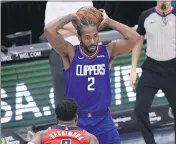  ?? NICK WASS — THE ASSOCIATED PRESS ?? Kawhi Leonard is averaging 26.6 points and 4.9 assists for the Clippers, who have lost three in a row and six of nine.