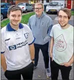  ??  ?? HOME FRONT: Jordan Ball, left, Connor Green and Lloyd King share a mortgage