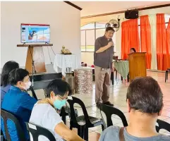 ?? ?? Very Rev. Ronald Quijano, Vicar General of the Diocese, gave the welcome remarks and rationale in the gathering of the Vicariate of San Sebastian