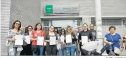  ?? RAFAEL GONZÁLEZ ?? Protesta realizada por las familias en 2016 en Cruz de Caravaca.