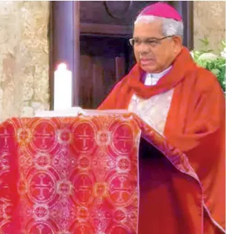  ?? FUENTE EXTERNA ?? Monseñor Francisco Ozoria, arzobispo metropolit­ano de Santo Domingo.