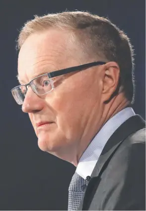  ?? Picture: Getty Images ?? RATES LEVER: Philip Lowe, governor of the Reserve Bank of Australia (RBA).