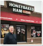  ??  ?? Tom Smith at the Honeybaked Ham Café keeps Jonesboro filled with goodness