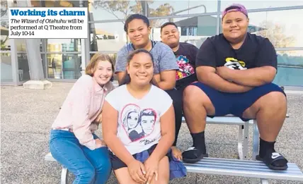  ??  ?? Cast members (clockwise from left) Torie Pickering, Abigail, Caleb and Joshua Leulua’i-Alo and Minia Prescott.