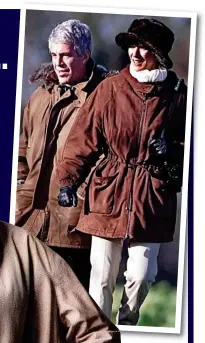  ??  ?? Royal guests: Epstein and Maxwell at a shoot in Norfolk, 2000