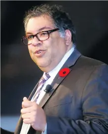  ?? DARREN MAKOWICHUK ?? Mayor Naheed Nenshi said the 2026 Games bid is a smart play, spending $390 million to leverage a $4-billion investment.