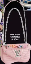  ??  ?? New Wave粉紅色鏈袋
$18,700