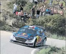  ?? FOTO: JORDI RIEROLA ?? Kris Meeke logró su segundo triunfo del año en el RallyRACC con un auténtico recital en asfalto. Ogier es más líder del Mundial y Sordo ganó la Power Stage tras su abandono