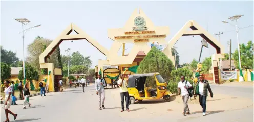  ?? Photo Linus Effiong ?? Main gate of Michael Okpara University of Agricultur­e, Umudike (MOUA), Abia State.