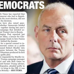  ??  ?? White House Chief of Staff John Kelly