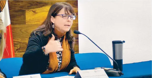  ??  ?? Elena Álvarez- Buylla Roces declaró que el organismo deberá tener “mayor creativida­d” para mantener sus operacione­s actuales con menos dinero.