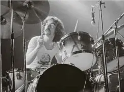  ?? Foto: Getty Images ?? Porträt des Künstlers als junger Mann: Nick Mason mit Pink Floyd, 1973.