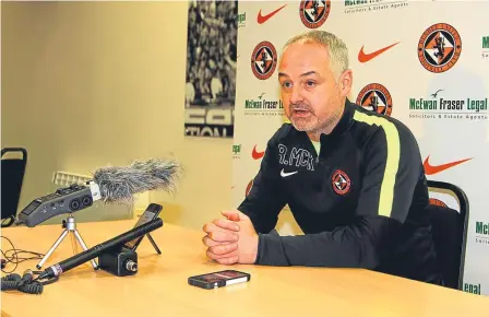  ??  ?? Ray McKinnon will have enjoyed his time off but it’ll soon be back to the rigours of being a manager.