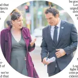  ?? Photo / Mark Mitchell ?? Julie Anne Genter and Stuart Nash this week called for public consultati­on.