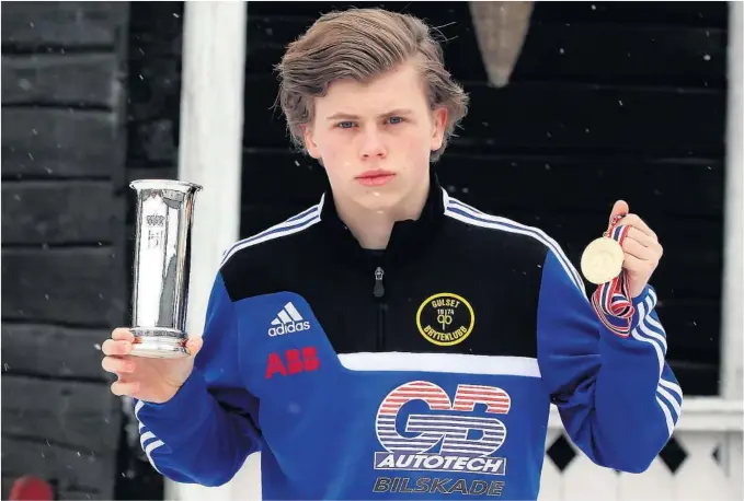  ?? FOTO: BJØRN BORGE ?? Samuel Andreassen reiste til senior-NM for å høste erfaring og kanskje kjempe om en medalje. Han reiste hjem med NM-gull og kongepokal­en.