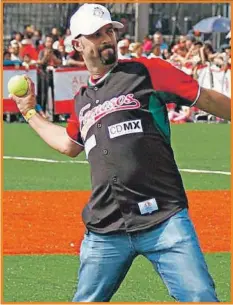  ??  ?? Esteban Loaiza en un evento deportivo en CDMX