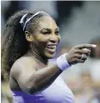  ?? SETH WENIG / THE ASSCOIATED PRESS ?? Serena Williams faces Naomi Osaka of Japan Saturday in the U.S. Open finals and with a win would tie a Grand Slam record.