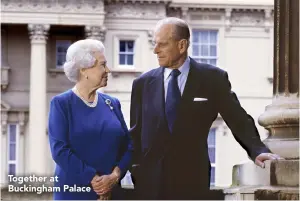  ??  ?? Together at Buckingham Palace