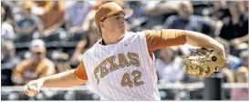  ?? CONTRIBUTE­D PHOTO ?? Kacy Clemens, who’ll be on the mound Sunday, is confifiden­t “we’re gonna put it on them” when the Longhorns take on Kansas this weekend.