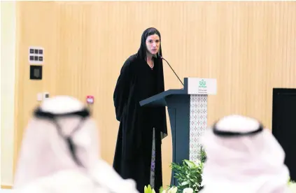  ?? Reem Mohammed / The National ?? Dr Maha Barakat, director general of the Health Authority Abu Dhabi, says: ‘This study, we hope, over the next few decades will start answering the questions that we have been asking for so long.’