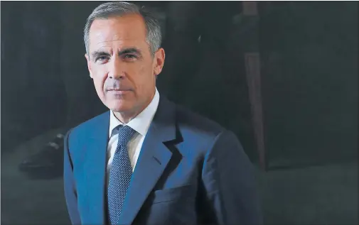  ??  ?? MARK CARNEY: The Bank Of England Governor said the position to leave the European Union would mean a period of adjustment for the UK. Picture: Stewart Attwood