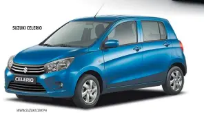  ??  ?? SUZUKI CELERIO