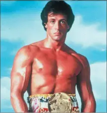  ?? ASSOCIATED PRESS ?? Sylvester Stallone poses in character as Rocky Balboa in the film, “Rocky.”