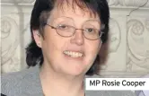  ??  ?? MP Rosie Cooper