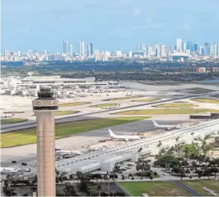  ?? ABC ?? Una vista general del Aeropuerto Internacio­nal de Miami