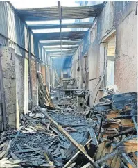  ?? | Reaction Unit South Africa ?? THE damage inside the factory.