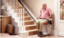  ??  ?? Smart stairlift: The world of mobility aids is developing fast, as designers refine products and add extra style