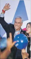  ??  ?? Candidato. Piñera, ganador de las primarias de la derecha chilena.