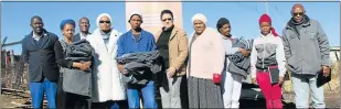  ?? Picture: ABONGILE SOLUNDWANA ?? KIND GESTURE: The generosity of an anonymous donor who reacted to The Rep’s blanket drive for the needy, resulted in 11 families left homeless by shack fires sleeping a bit warmer over the weekend. The donor, who asked not to be named, contacted The...