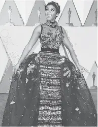  ?? JORDAN STRAUSS / INVISION / AP ?? Janelle Monae arrives at the Oscars on Sunday.