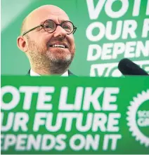  ??  ?? Patrick Harvie, co-leader of the Scottish Greens.