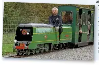  ?? LIONEL KAY ?? Jesse Moody at the controls of his 10¼in gauge ‘Merchant Navy’ No. 21C1 Channel Packet on the Eastleigh Lakeside Steam Railway.