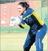  ?? Picture: GALLO IMAGES ?? SENIOR PLAYER: Trisha Chetty during a recent practice session at the CSA Centre of Excellence in Pretoria