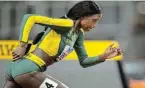  ?? Picture: ANTON GEYSER/GALLO IMAGES ?? BIG PLANS: Leading SA 800m athlete Prudence Sekgodiso