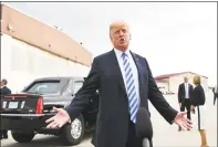  ??  ?? President Donald Trump speaks to the press last month in Charleston, West Virginia.