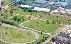  ?? [OKLAHOMAN ARCHIVES PHOTO] ?? The Hill, cleared of trees and debris, is shown in this photo looking south taken in 2006.