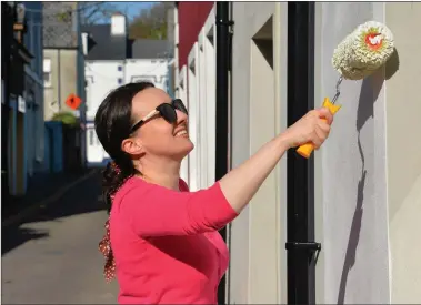  ?? Diana Scanlon: The coronaviru­s lockdown provides a welcome opportunit­y to get jobs done around the house. Photo by Declan Malone ??