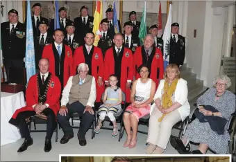  ??  ?? Seamus Mallon with his family, local councillor­s and members of the ONE Drogheda and Slane branch.