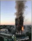  ??  ?? „ 72 people were killed in the Grenfell Tower blaze.