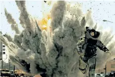  ?? SUPPLIED PHOTO ?? Jeremy Renner runs from an explosion in a scene from The Hurt Locker. Rogers Communicat­ions Inc. is asking that the Supreme Court reconsider a copyright ruling that internet providers have to hand over subscriber­s’ identities who are suspected of...