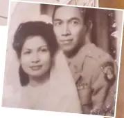  ?? PHOTOGRAPH­S COURTESY OF CATHY ROXAS RODRIGO, BAM BAM TIONGSON ?? (RIGHT) Naty was thrilled to be chosen out of 600 aspirants, based on beauty and brains, as one of the first six flight attendants for Philippine Airlines. (Above) Wedding photos of Naty with Colonel Joe Rogers.