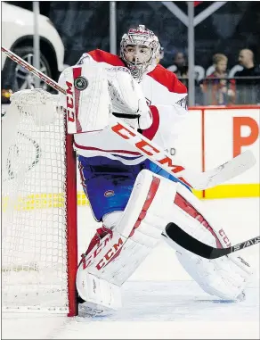  ?? — AP FILES ?? The Montreal Canadiens rode MVP Carey Price to the playoffs in 2014-15. This season, Montreal was lost without him