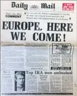  ??  ?? El Daily Mail de l’1 de gener del 1973