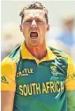  ??  ?? RED-HOT PASSION: Proteas frontline bowler Dale Steyn